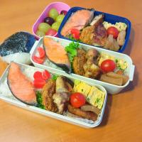 次男・私弁当&おにぎり